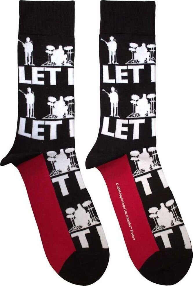 Socken The Beatles Socken Let It Be Silhouettes Repeat Black 40-45