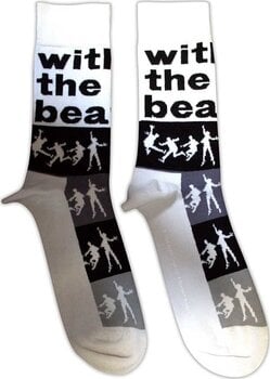 Socken The Beatles Socken With The Beatles Silhouette Stripes White 40-45 - 1