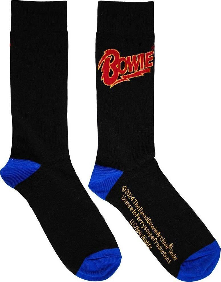 Čarape David Bowie Logo Blue Contrast Black 39-45 Čarape
