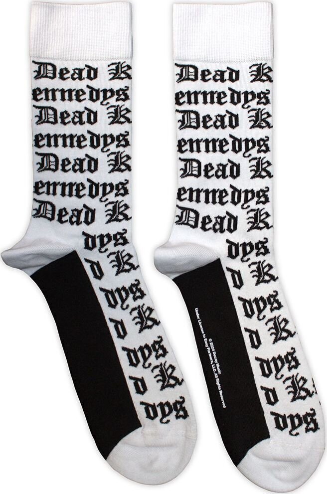 Čarape Dead Kennedys Gothic Logo Pattern White 40-45 Čarape