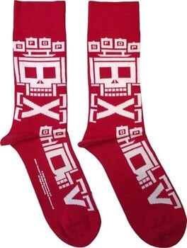 Čarape Five Finger Death Punch Pixeled Skull Repeat Red 40-45 Čarape - 1