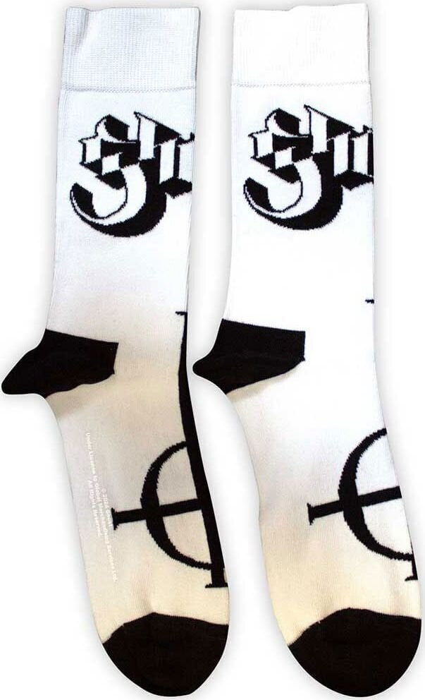Sokker Ghost Symbol Mono White 36-40 Dame Sokker