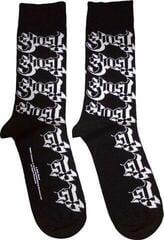 Socks Ghost Socks Logo Pattern Black 36-40
