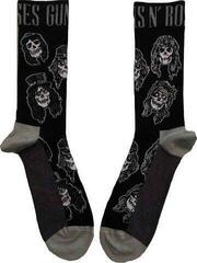 Socks Guns N' Roses Skulls Band Monochrome Black
