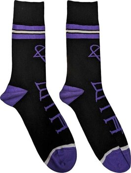 Socks HIM Socks Heartagram & Logo Black 40-45 - 1