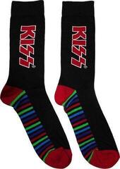 Ponožky Kiss Ponožky Red Logo & Stripes Black 39-45