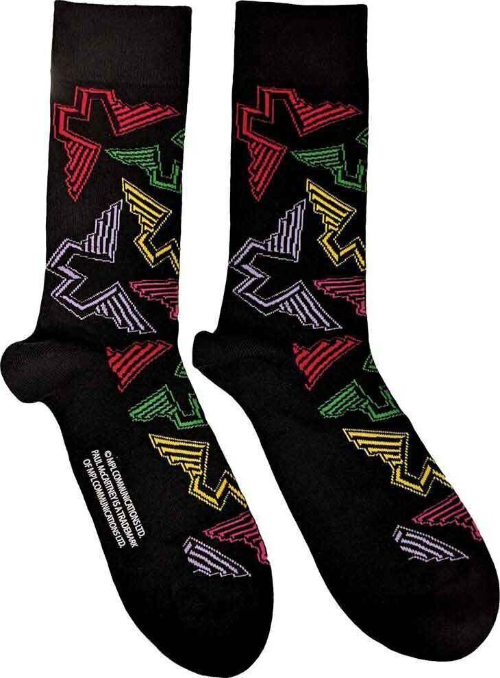 Čarape Paul McCartney Wings Logos Black 40-45 Čarape