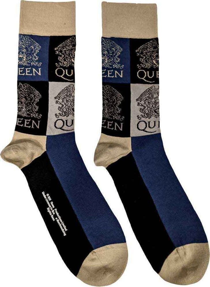 Čarape Queen Čarape Crest Blocks Navy Blue 40-45