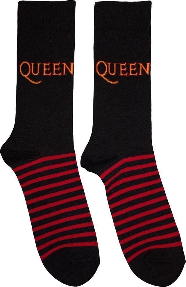 Socken Queen Socken Logo & Stripes Black 39-45