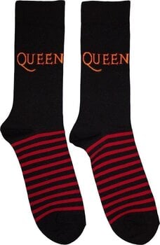 Socken Queen Socken Logo & Stripes Black 39-45 - 1