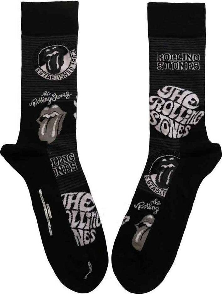 The Rolling Stones Ponožky Mono Logos Black 40-45