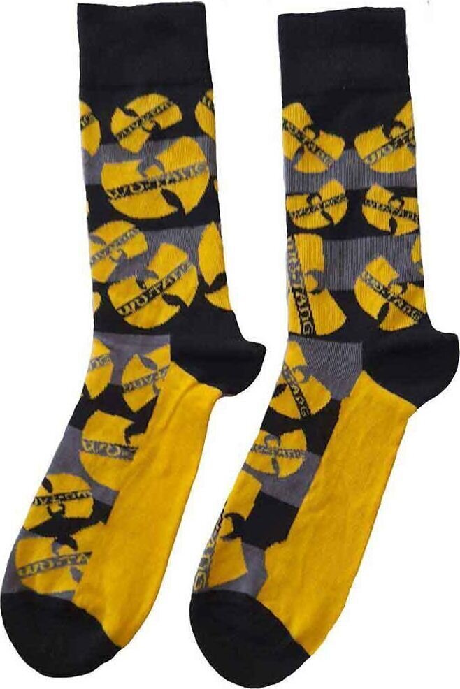 Sokken Wu-Tang Clan Logos Yellow Black 36-40 Dames Sokken