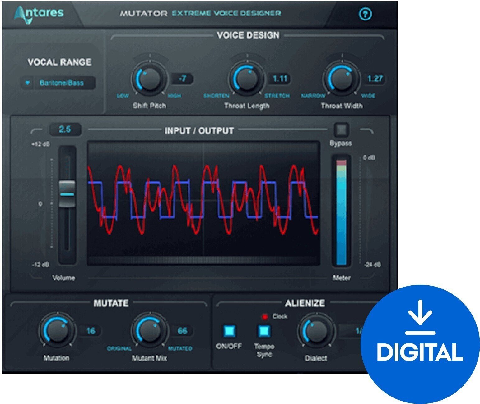 Studio-Effekt-Plugin Antares Mutator (Digitales Produkt)