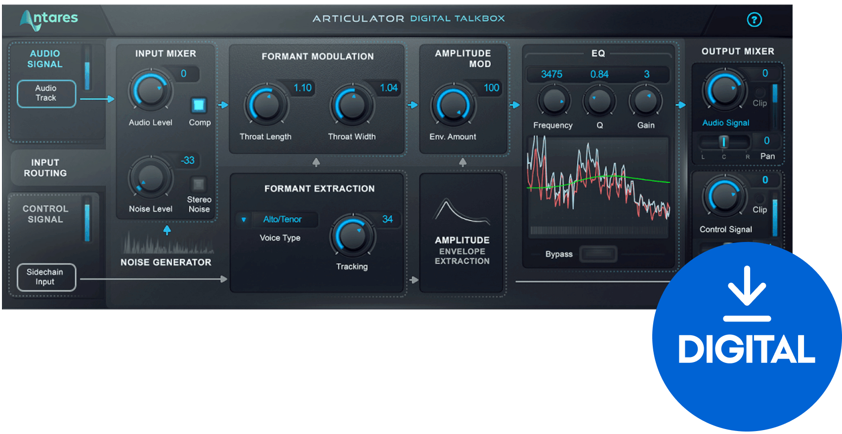 Programski Plug-In efekti Antares Articulator (Digitalni proizvod)