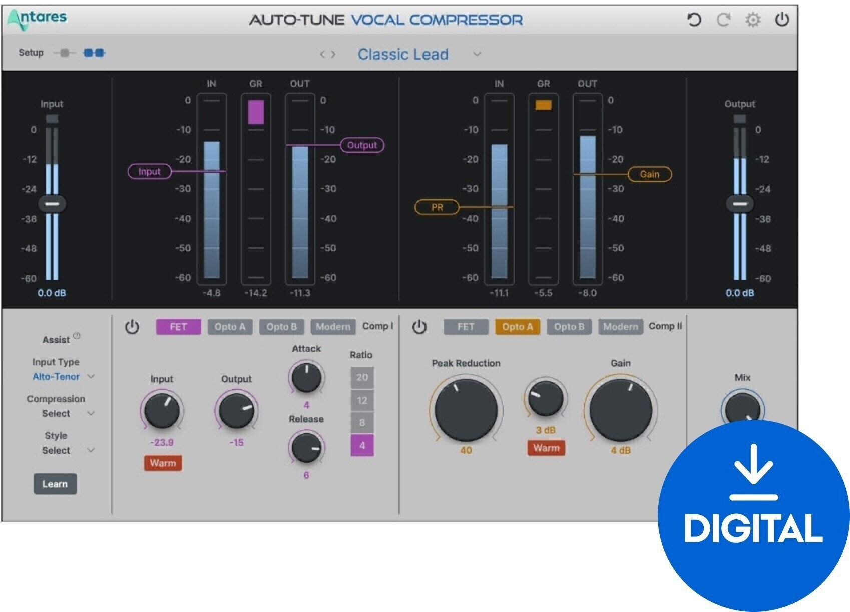 Antares Auto-Tune Vocal Compressor (Digitální produkt)