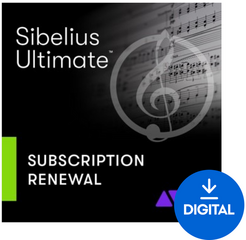 Nahrávací studiový software DAW AVID Sibelius Ultimate 1Y Subscription RENEW (Digitální produkt)
