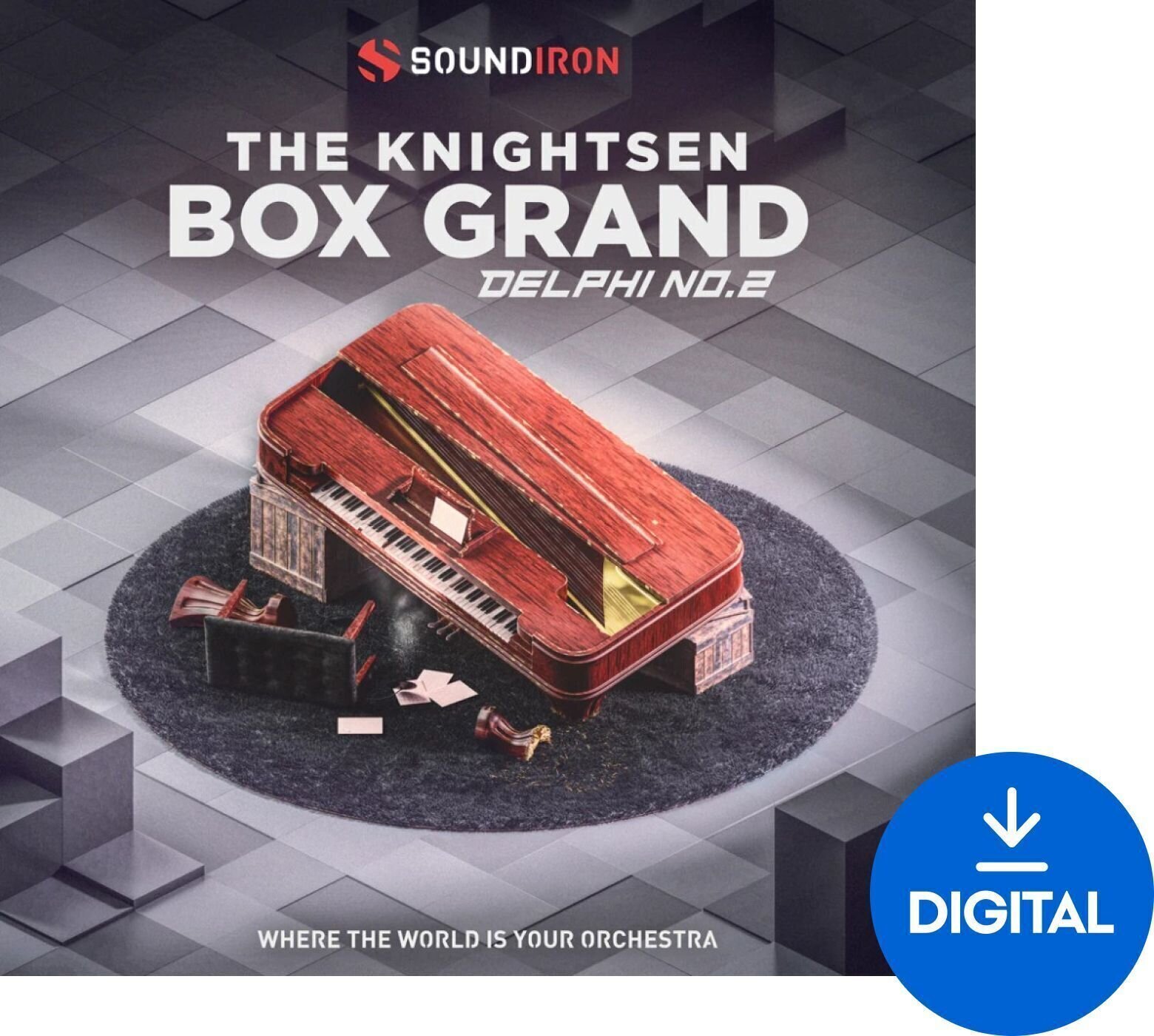 Библиотека със звукови ефекти Soundiron Delphi Piano #2: The Knightsen Box Grand (Дигитален продукт)