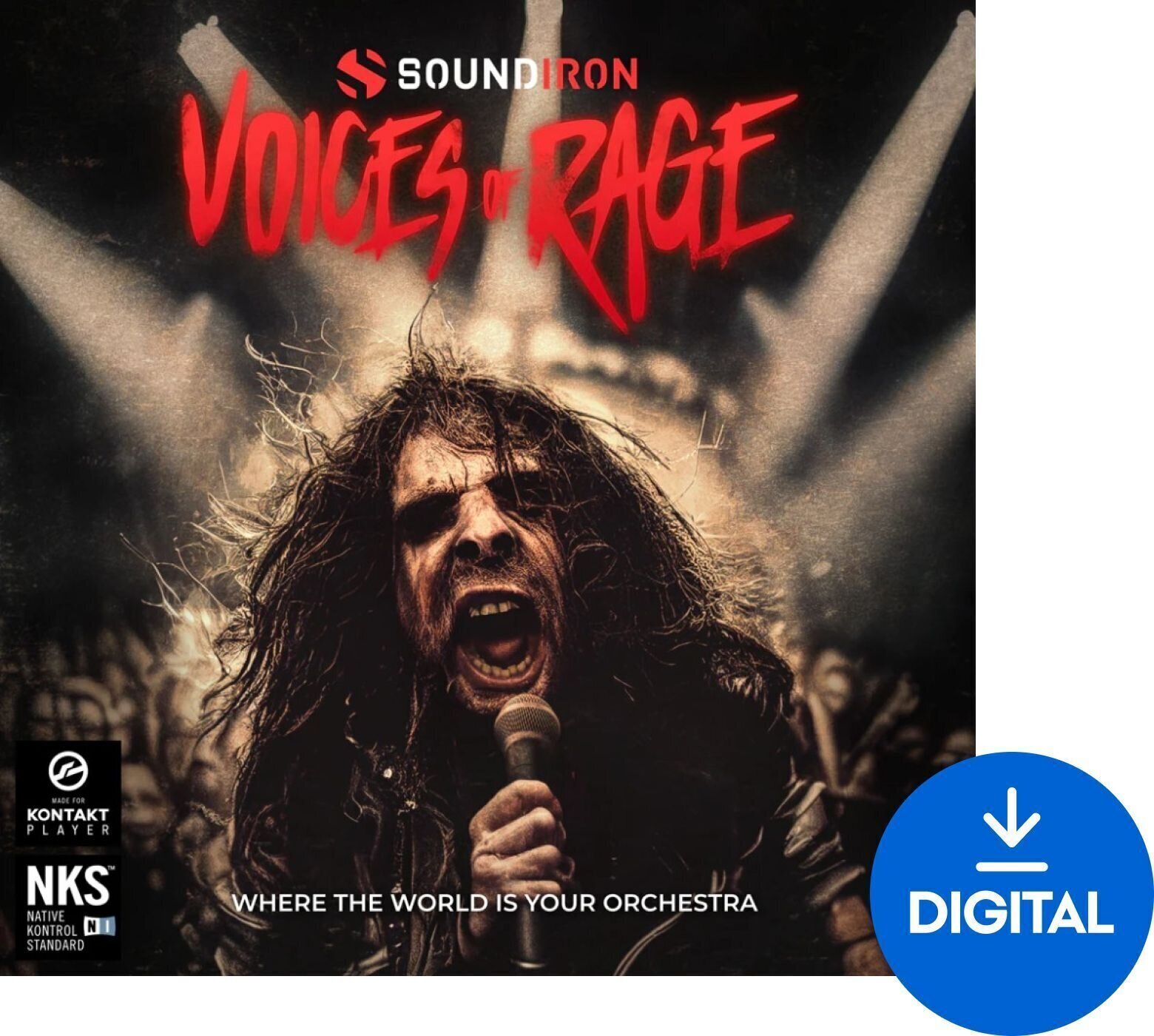 Bibliotecă de sunet pentru samplere Soundiron Voices of Rage (Produs digital)