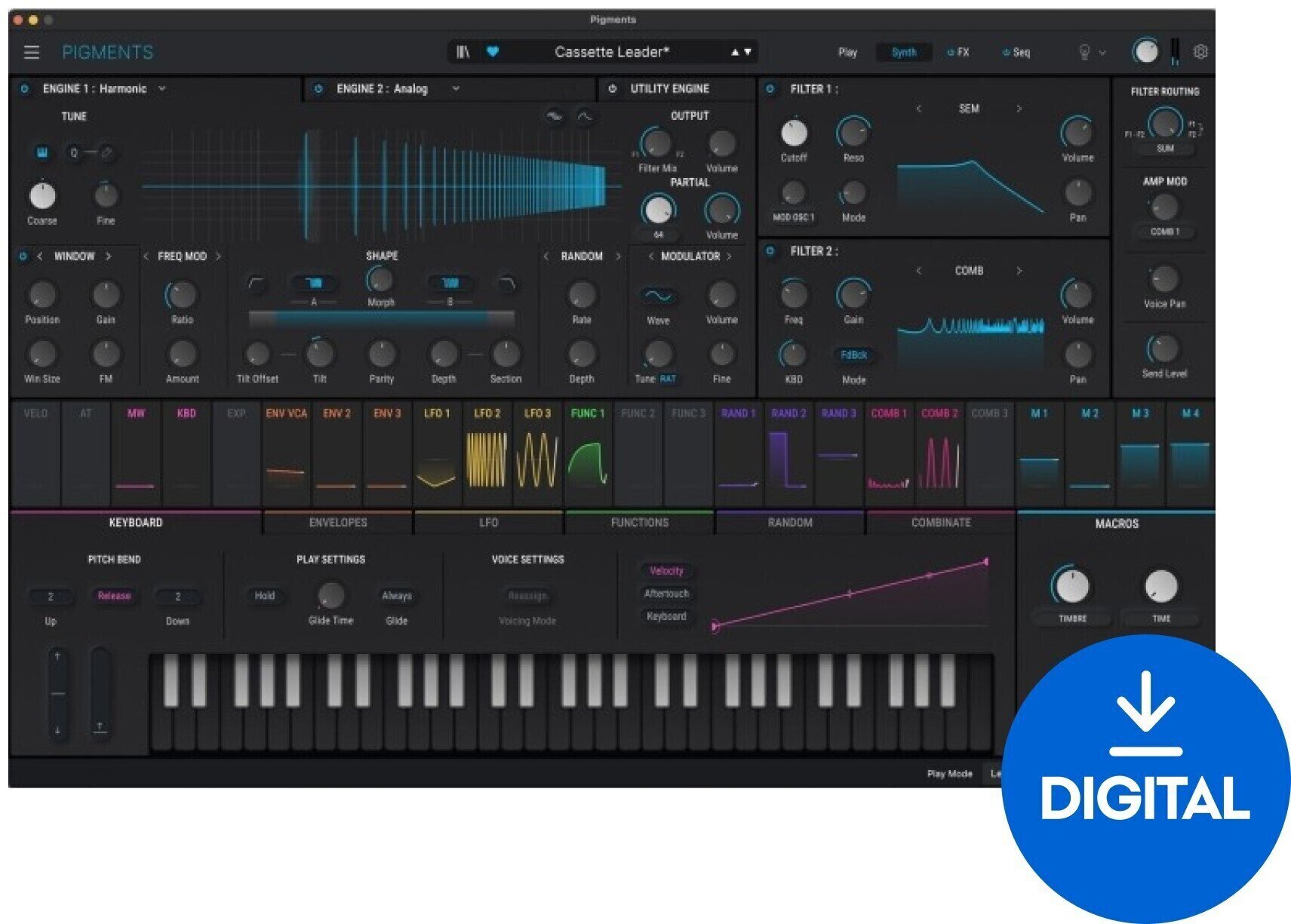 VST Instrument Arturia Pigments 6 (Digitalni izdelek)