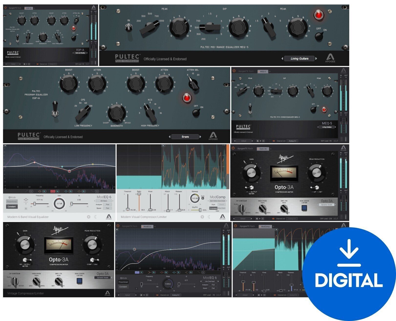 Studio-Effekt-Plugin Apogee FX Bundle (Digitales Produkt)