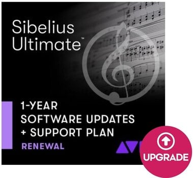 Update / Upgrade / Expansion AVID Sibelius Ultimate 1Y Updates Support RENEW (Дигитален продукт) - 1