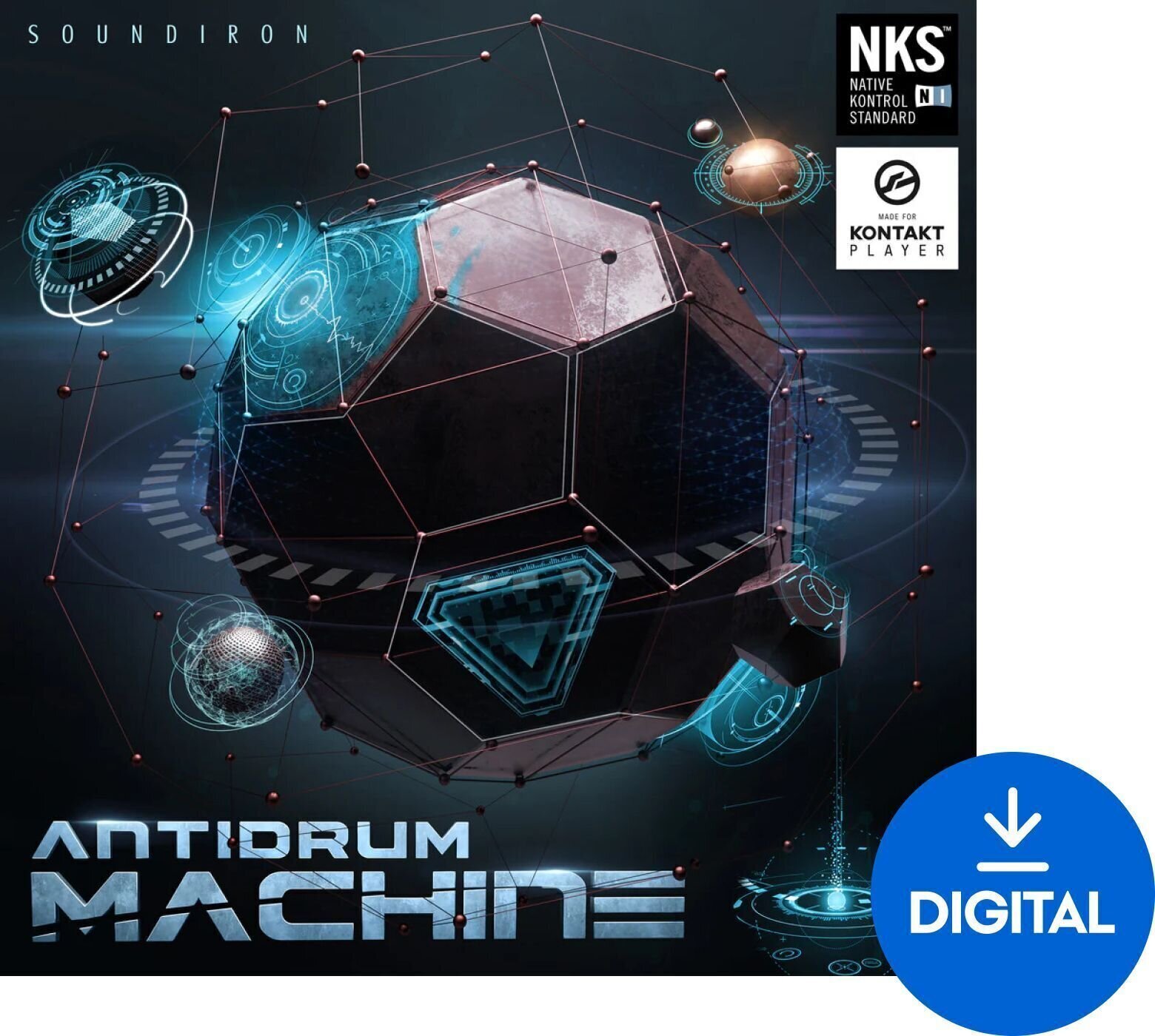 Библиотека със звукови ефекти Soundiron Antidrum Machine (Дигитален продукт)