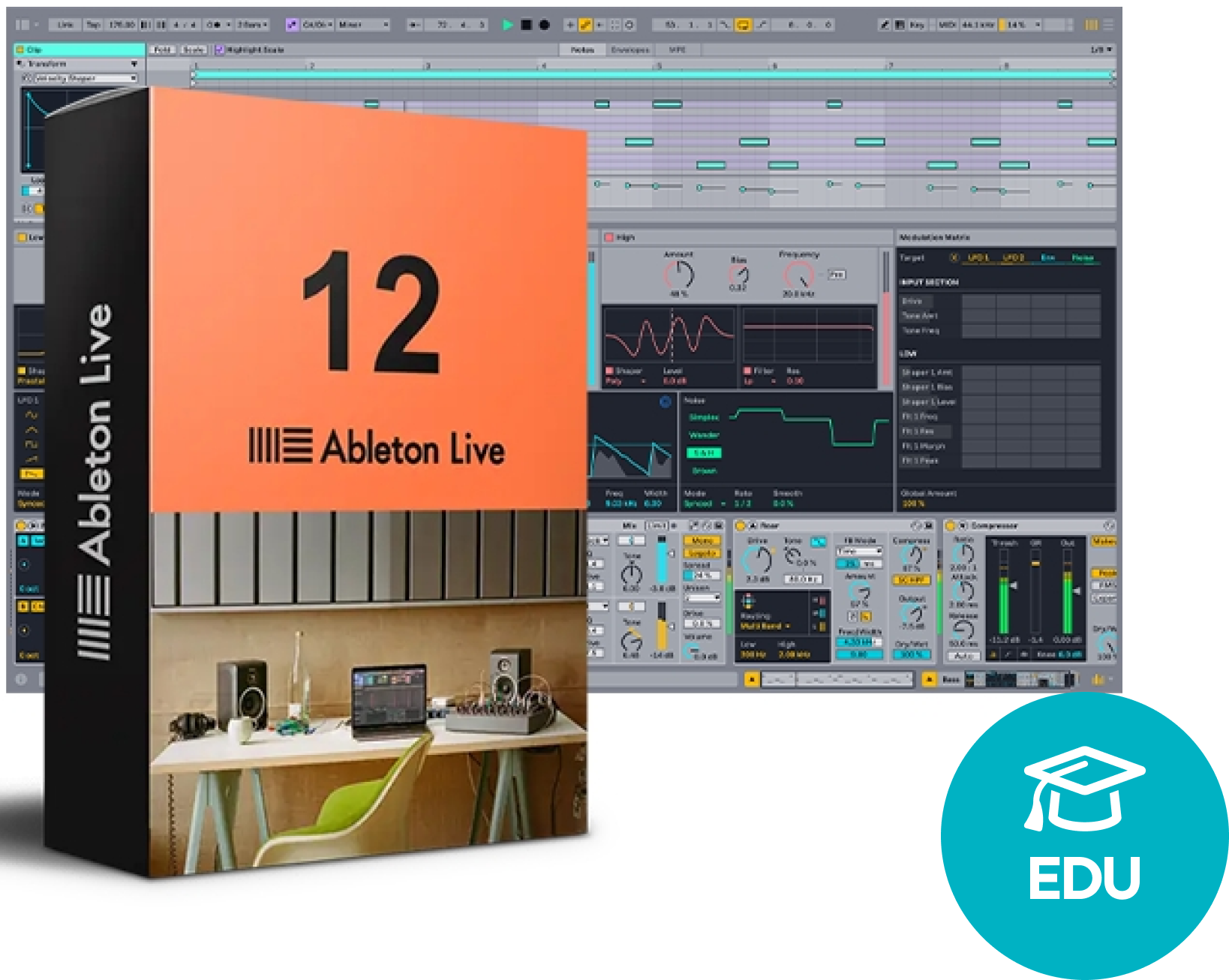 Oprogramowanie studyjne DAW ABLETON Live 12 Standard EDU (Produkt cyfrowy)