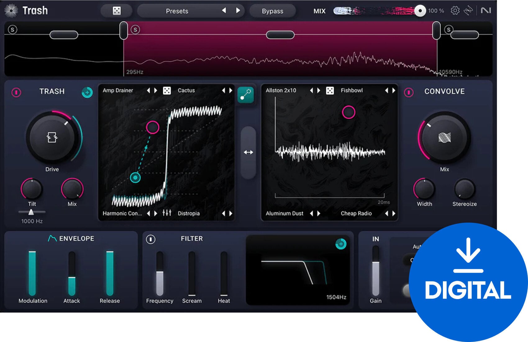 Software de studio Plug-In Efect iZotope Trash (Produs digital)