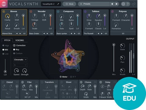 FX protsessori tarkvara pistikprogramm iZotope VocalSynth 2 EDU (Digitaalne toode) - 1