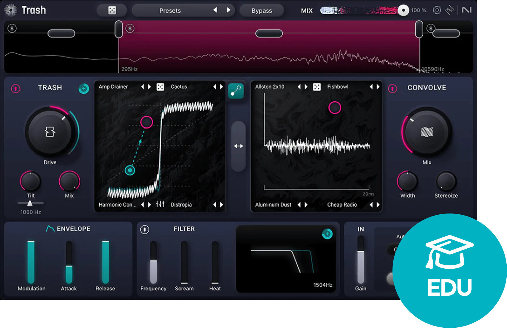 Software Plug-In FX Processor iZotope Trash EDU (Digital product)