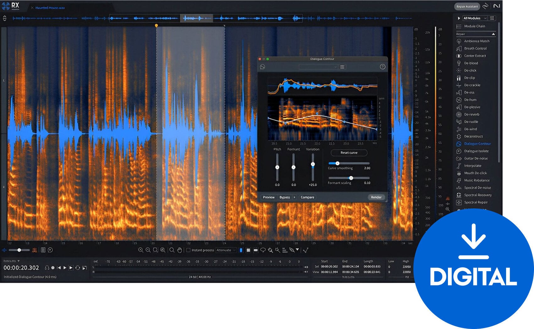 Programski plugin efekti iZotope RX 11 Advanced (Digitalni proizvod)