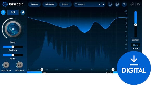 Procesador de efectos de complemento de software iZotope Cascadia (Producto digital) - 1