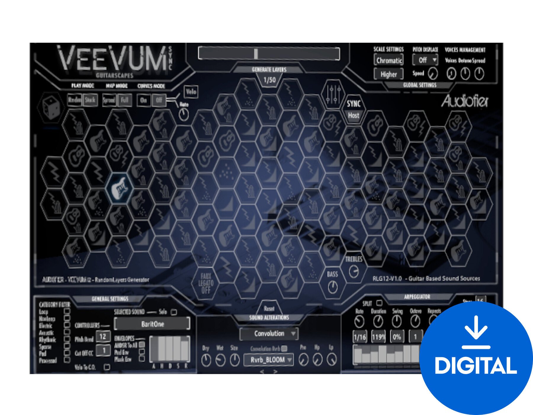 Sample/Sound Library Audiofier Veevum Sync - Guitarscapes (Digital product)
