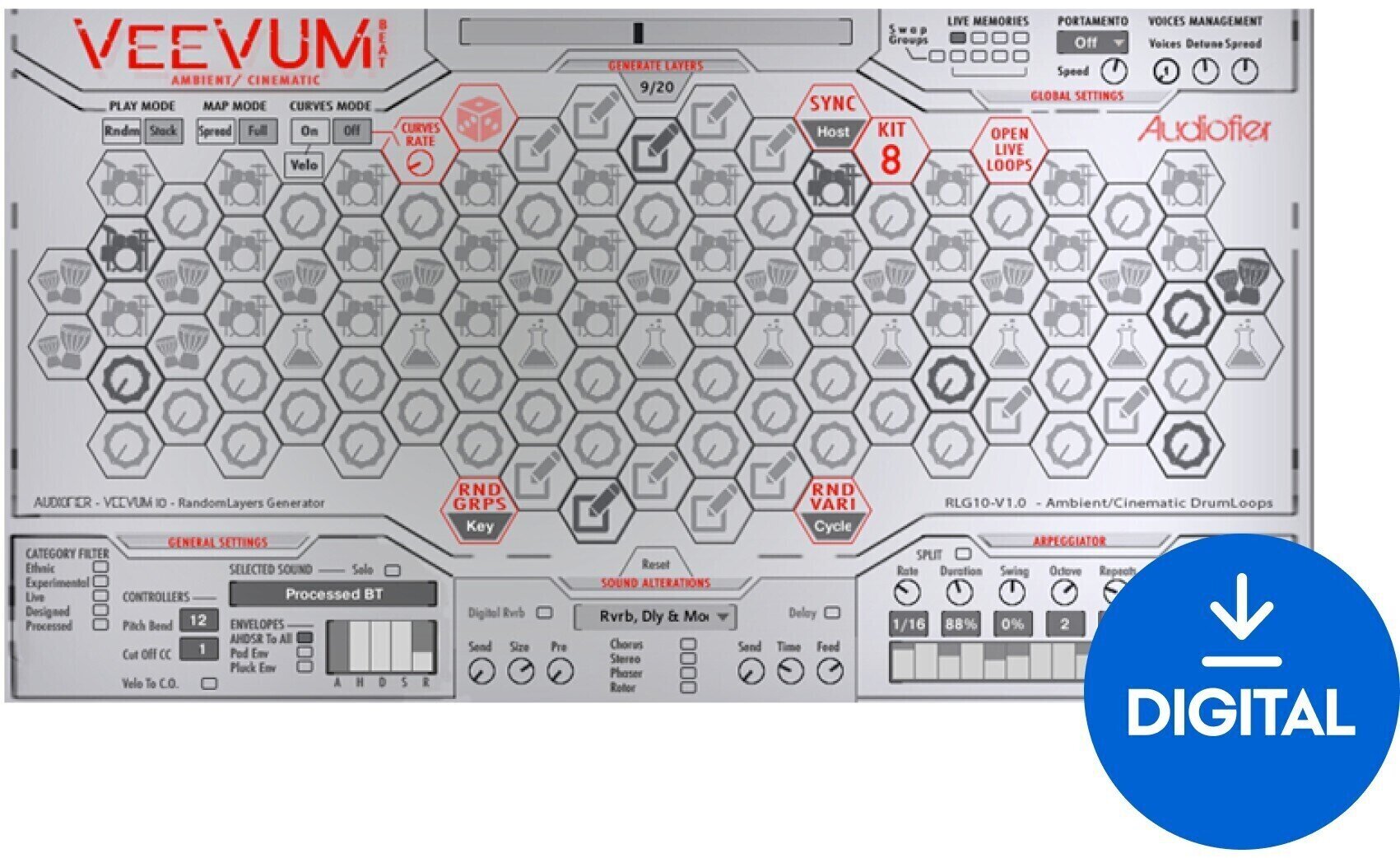 Soundlibraries für Sampler Audiofier Veevum Beat (Digitales Produkt)