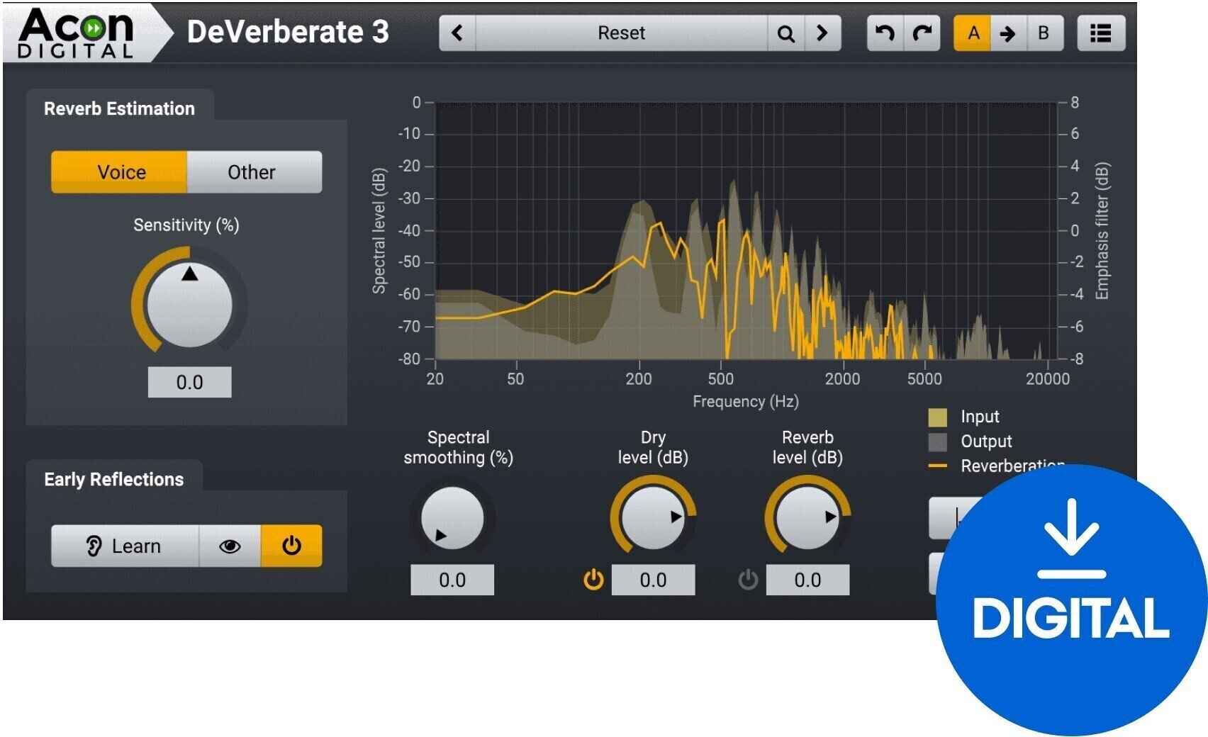 Virtuális effekt Acon Digital DeVerberate 3 (Digitális termék)