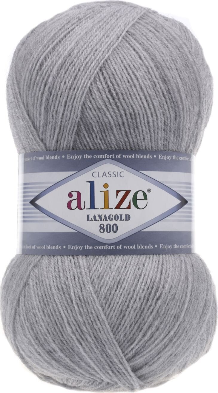Pređa za pletenje Alize Lanagold 800 684 Pređa za pletenje