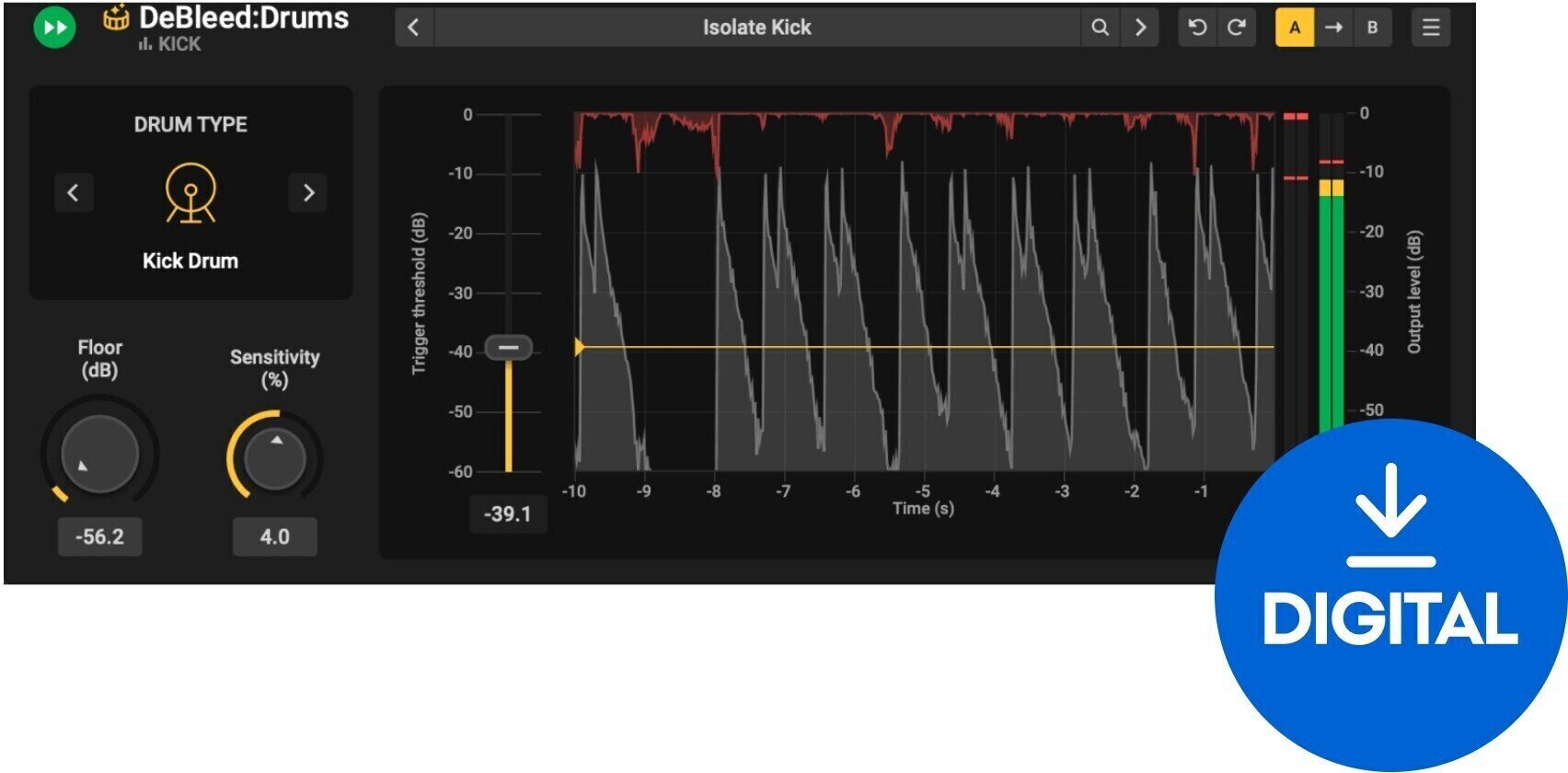 Студио софтуер Plug-In ефект Acon Digital DeBleed:Drums (Дигитален продукт)