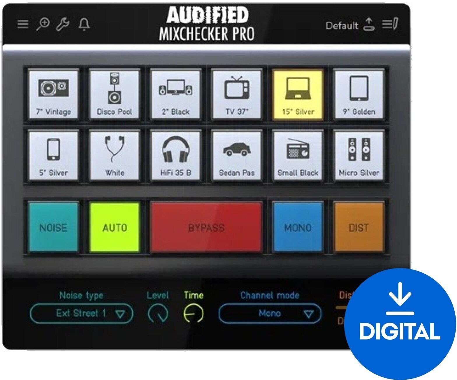 Software Plug-In FX-processor Audified MixChecker Pro (Digitalt produkt)
