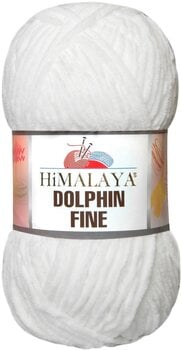 Fil à tricoter Himalaya Dolphin Fine 80501 White Fil à tricoter - 1