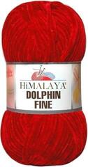 Pređa za pletenje Himalaya Dolphin Fine 80509 Shine Red Pređa za pletenje