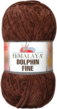 Knitting Yarn Himalaya Dolphin Fine 80517 Brown Knitting Yarn - 1