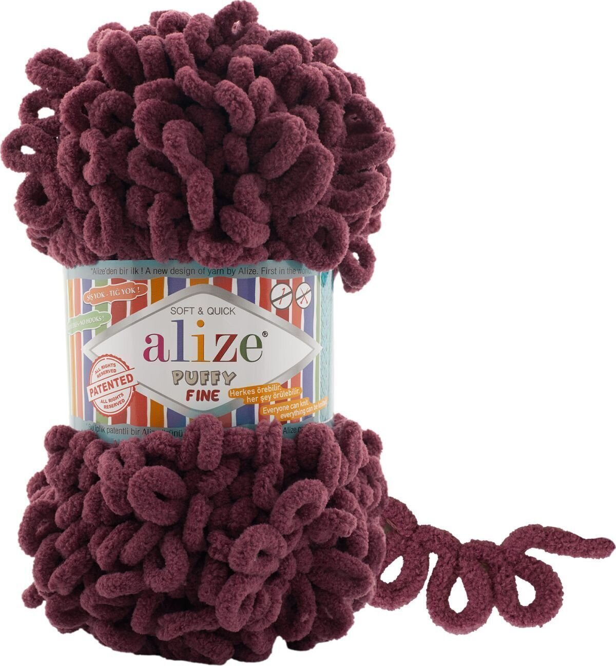 Плетива прежда Alize Puffy Fine 956 Плетива прежда