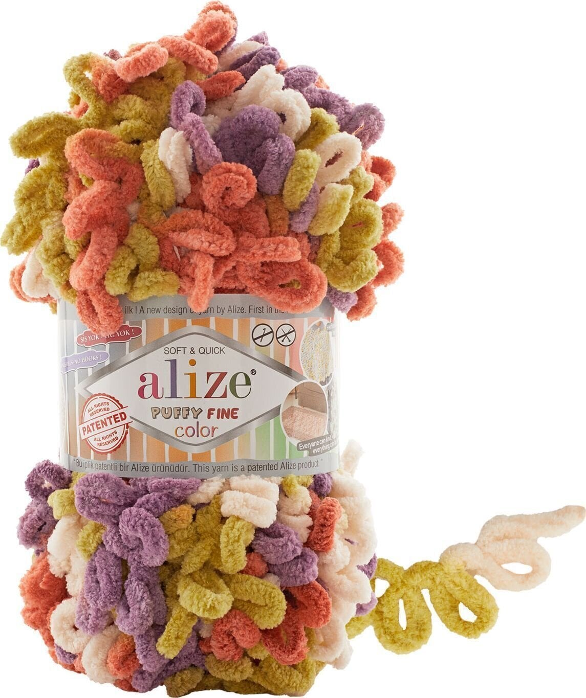 Пряжа для в'язання Alize Puffy Fine Color 6519 Пряжа для в'язання