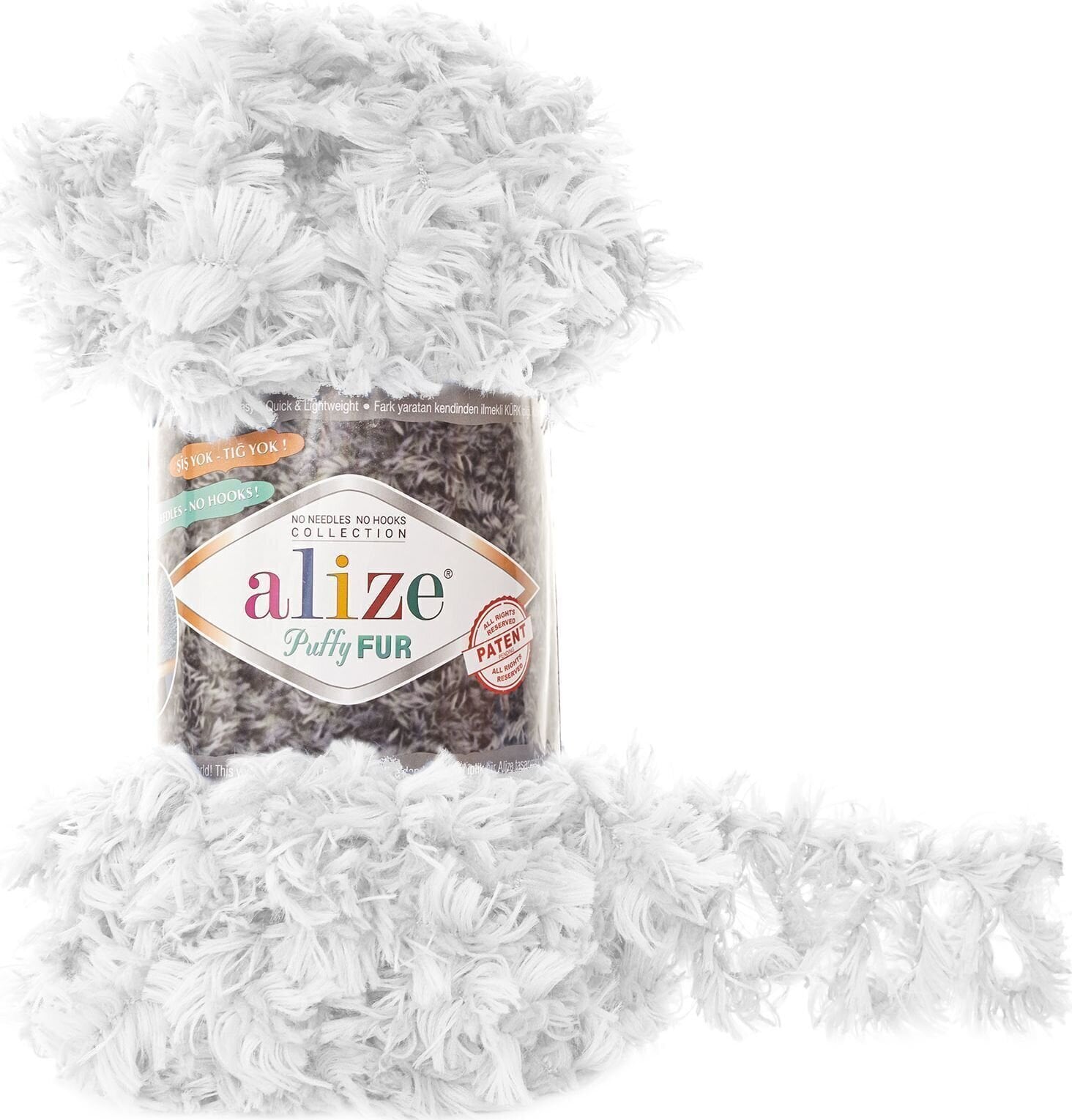 Pređa za pletenje Alize Puffy Fur 6100 Pređa za pletenje