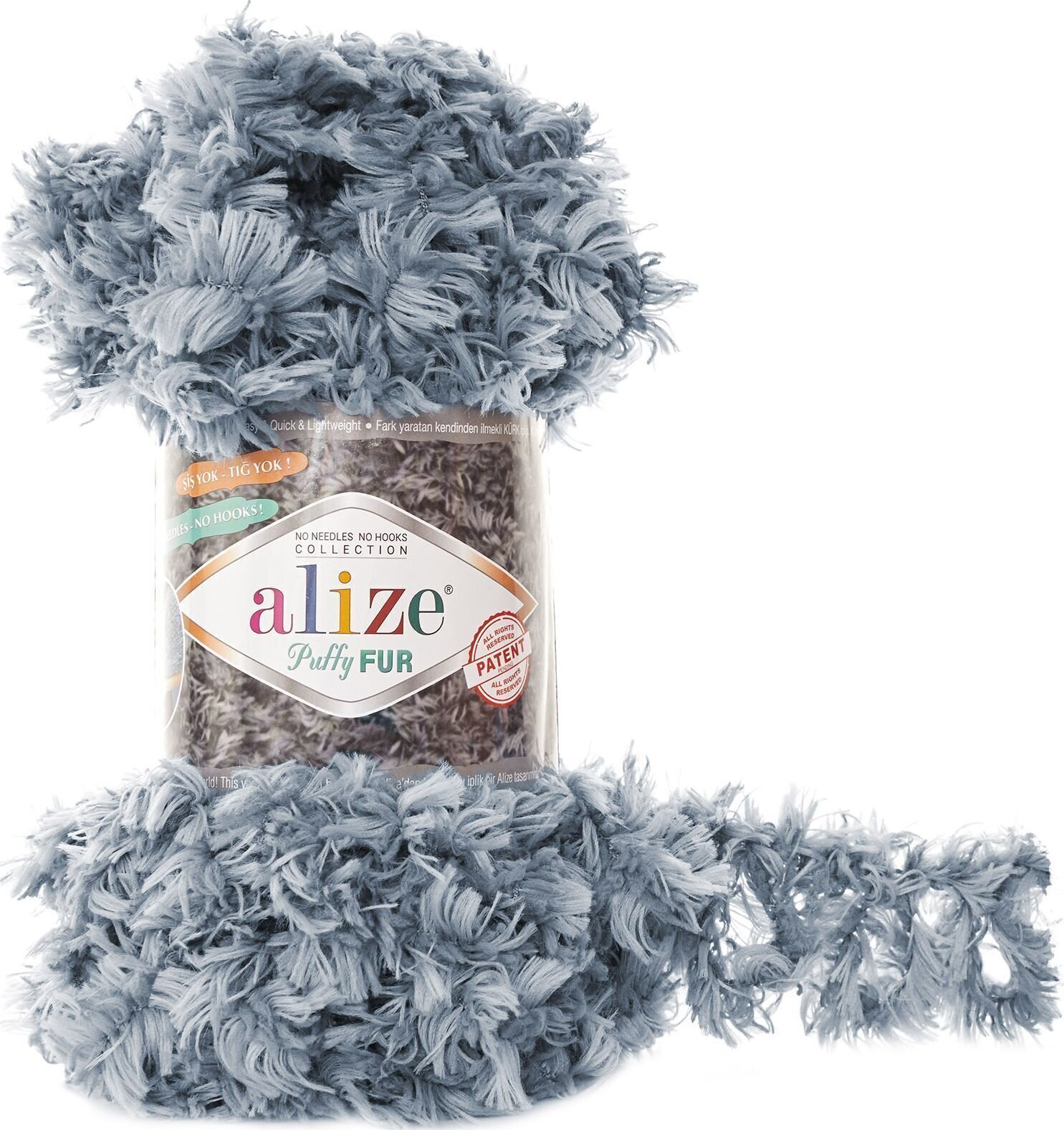 Плетива прежда Alize Puffy Fur 6107 Плетива прежда