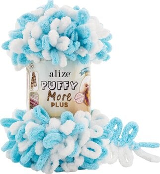 Pletací příze Alize Puffy More Plus 8001 Pletací příze - 1