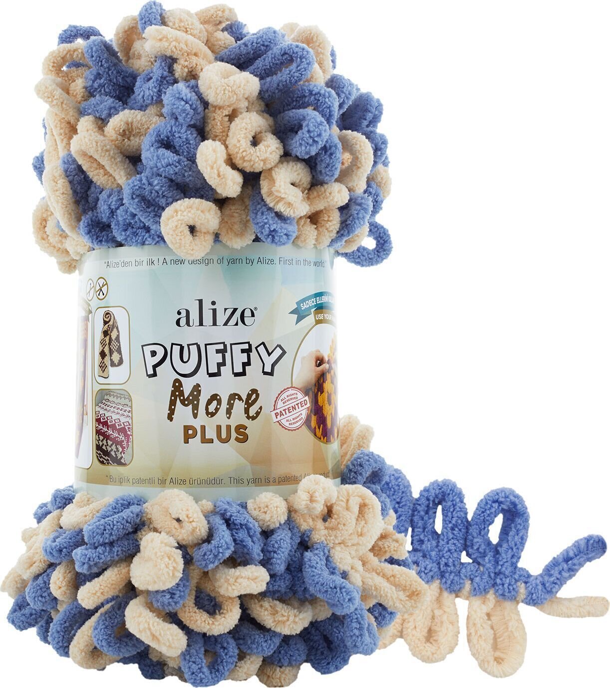 Pređa za pletenje Alize Puffy More Plus 8005 Pređa za pletenje