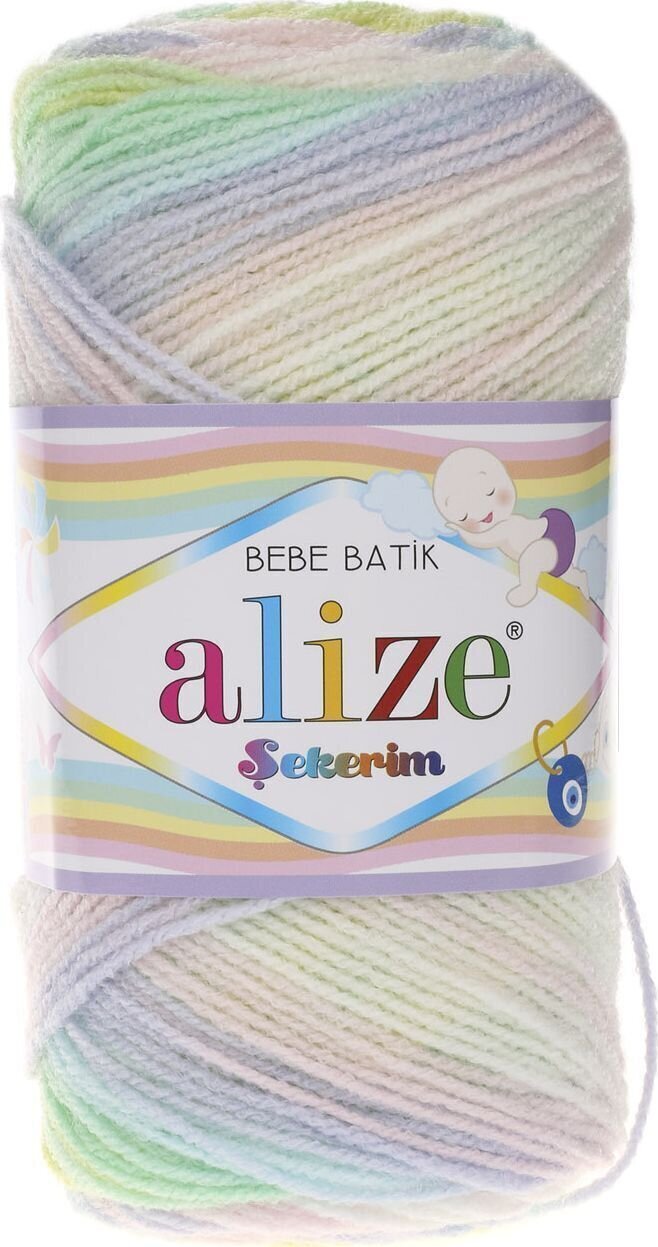 Strikkegarn Alize Şekerim Batik 2132 Strikkegarn