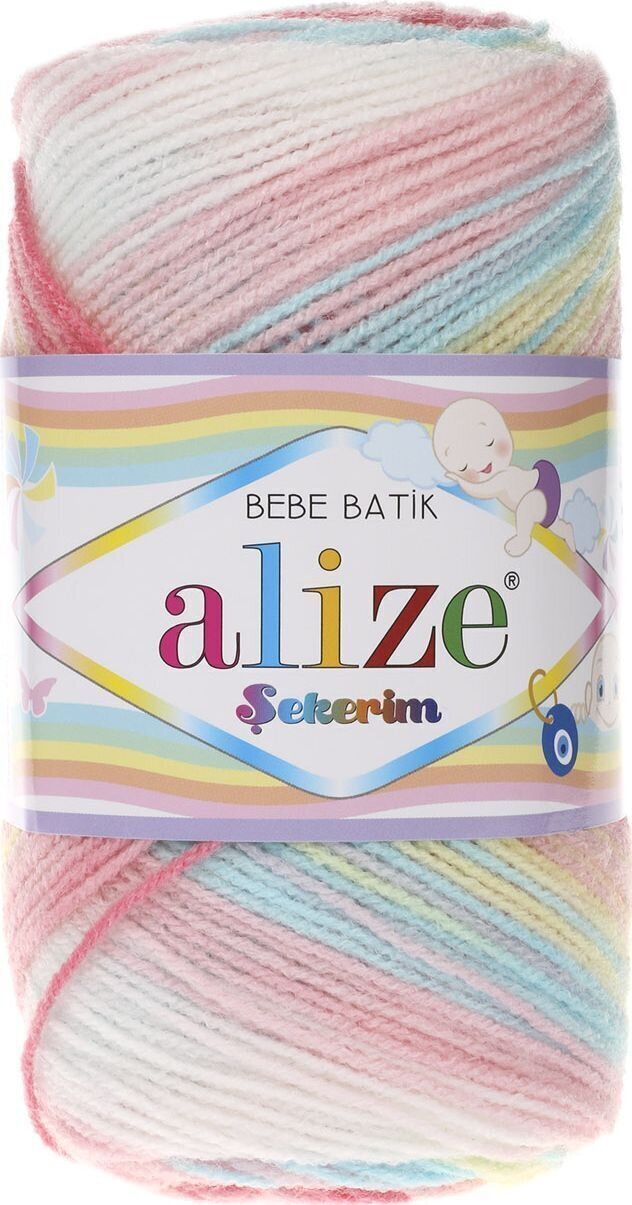 Strikkegarn Alize Şekerim Batik 3045 Strikkegarn