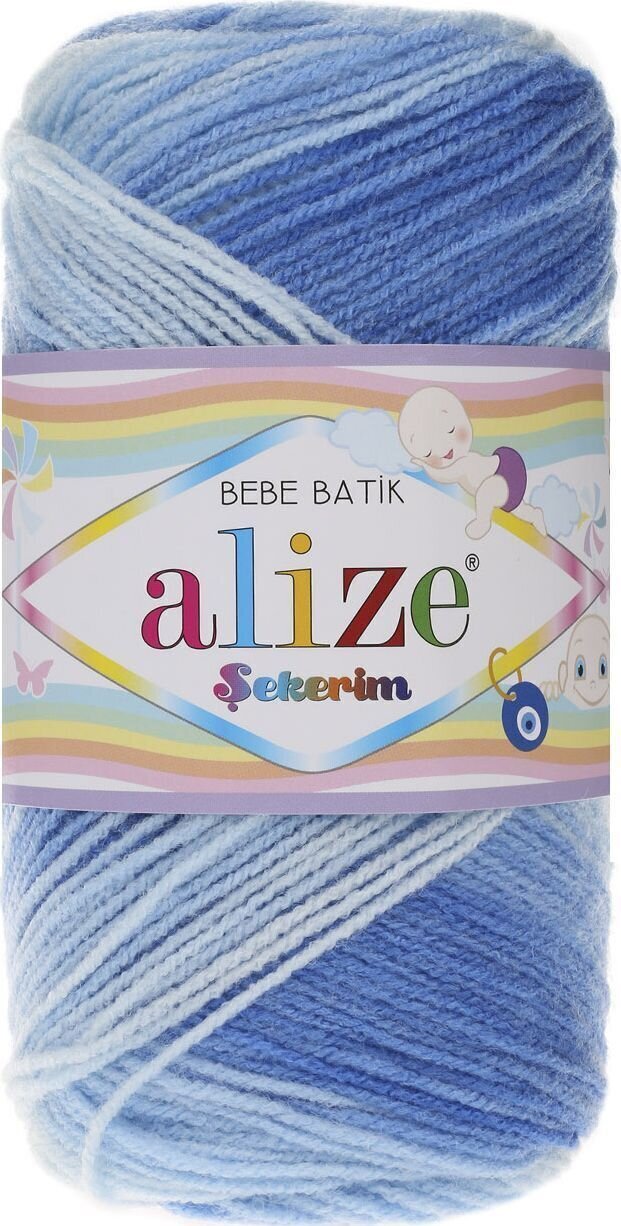 Fios para tricotar Alize Şekerim Batik 3481 Fios para tricotar